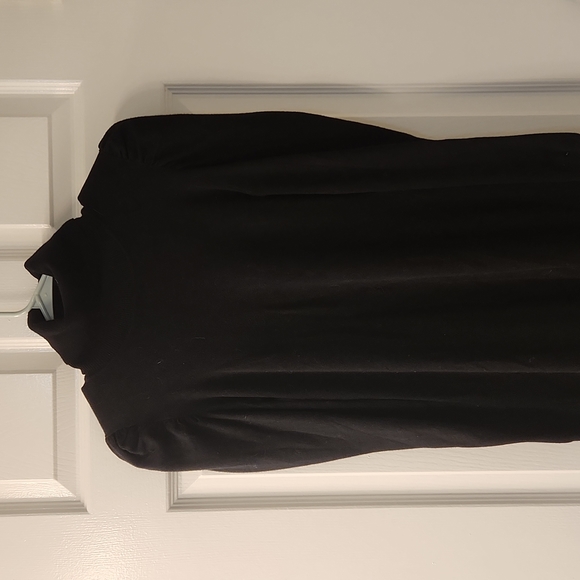 Black Turtleneck Sweater Dress - Picture 2 of 4